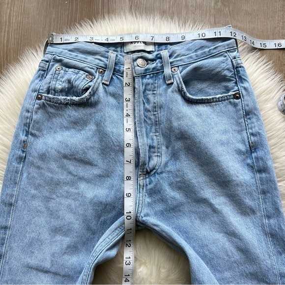 AGOLDE Riley High Rise Straight Crop in Shatter - Picture 7 of 10